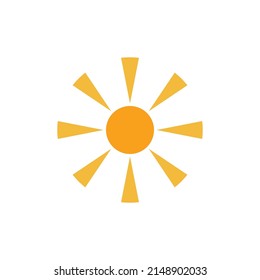 diseño de icono de icono de ilustración de sol