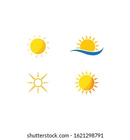 sun illustration  logo vector template