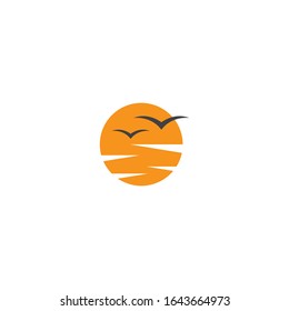 plantilla vectorial del logotipo de ilustración solar