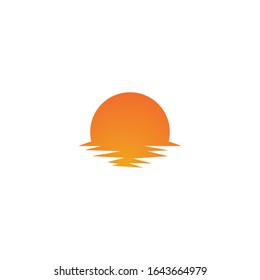 sun illustration  logo vector template