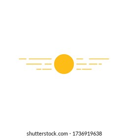 sun illustration  logo vector template