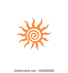sun illustration vector with concept