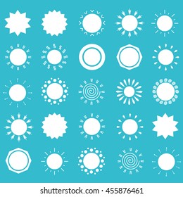 Sun. Illustration weather symbol design for web and app. Vector Illustration