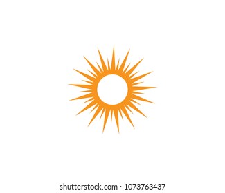 sun ilustration logo vector icon template