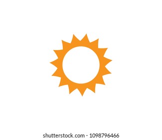 sun ilustration logo vector icon template