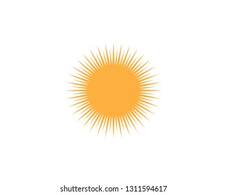 sun ilustration logo vector icon template