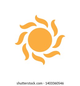 sun ilustration logo vector icon template