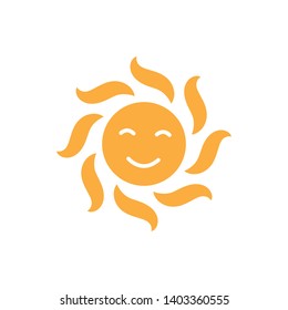 sun ilustration logo vector icon template