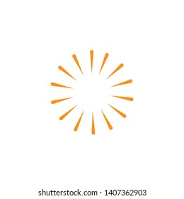 sun ilustration logo vector icon template
