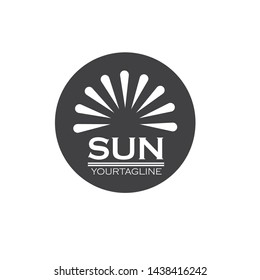 sun ilustration logo vector icon template