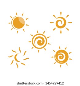 sun ilustration logo vector icon illustration template