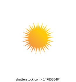 sun ilustration logo vector icon template