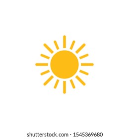 plantilla de icono vectorial del logotipo de ilustración solar