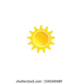 sun ilustration logo vector icon template