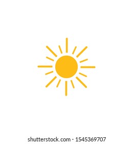 sun ilustration logo vector icon template