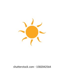 sun ilustration logo vector icon template