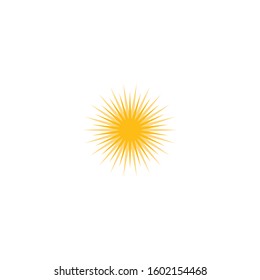 sun ilustration logo vector icon template