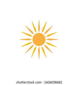 sun ilustration logo vector icon template