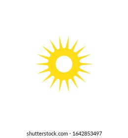 sun ilustration logo vector icon template