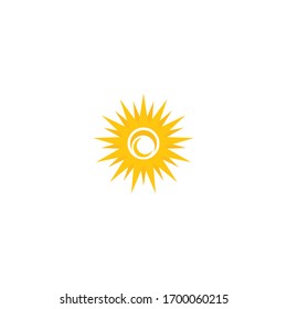 sun ilustration logo vector icon template
