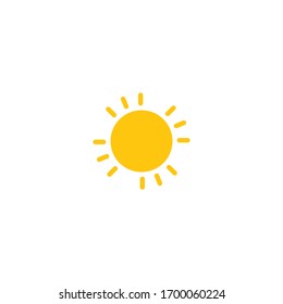 Vorlage für das Logo der Vektorillustration des Sonnenscheins