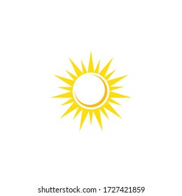 sun ilustration logo vector icon template