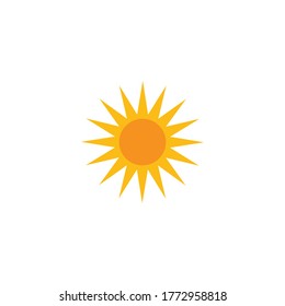 sun ilustration logo vector icon template