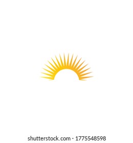 
sun ilustration logo vector icon template