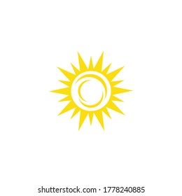 sun ilustration logo vector icon template