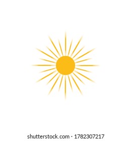 sun ilustration logo vector icon template