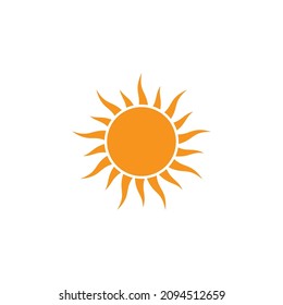 sun ilustration logo vector icon template