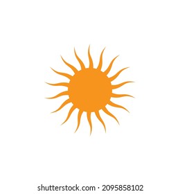 sun ilustration logo vector icon template