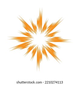 sun ilustration logo vector icon template
