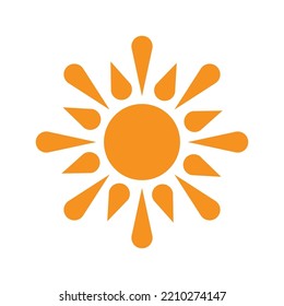 sun ilustration logo vector icon template