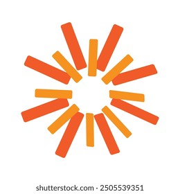 Plantilla de icono de Vector de logotipo de ilustración de sol