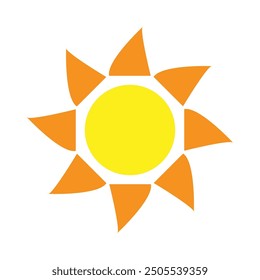 sun ilustration logo vector icon template