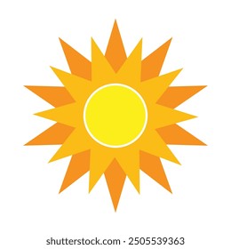 sun ilustration logo vector icon template