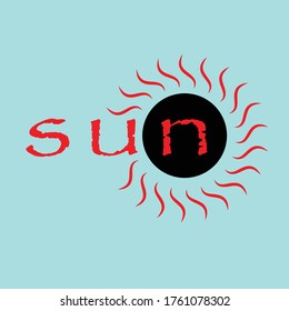 sun image and sun letter