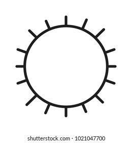 Sun isolated symbol