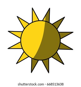Sun isolated symbol