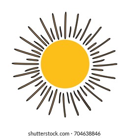 Sun isolated symbol