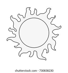 Sun isolated symbol