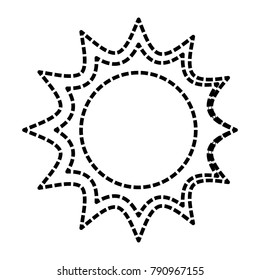Sun isolated symbol cartoon