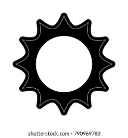 Sun isolated symbol cartoon
