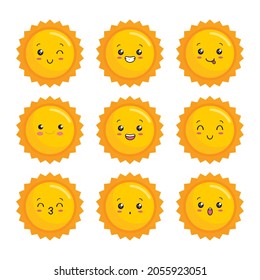 Sun Kawaii Cartoon Cute Solar Character