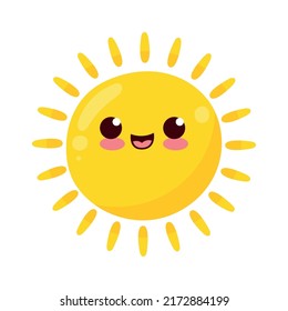 personaje cómico al estilo de sun kawaii