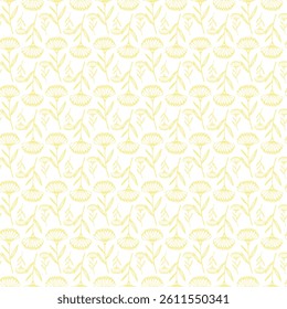 Sun Kissed Garden Seamless Vector Pattern Design