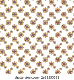 Sun Kissed Garden Seamless Vector Pattern Design