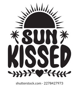 Archivo vectorial de diseño de camisetas besadas por sol
