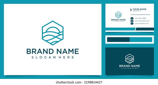 Sun and Land logo design inspiration